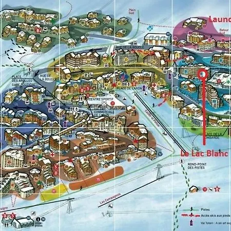 アパート Blanc - Location: Pour 4 Dans Le Centre De La Station, Le Blanc Mae-9088 ヴァル・トランス